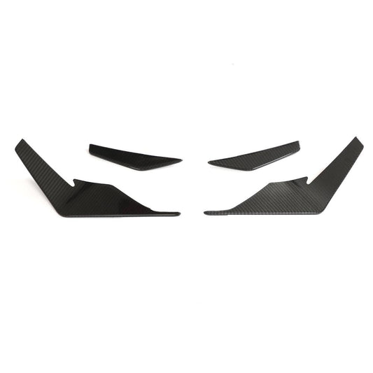 AUDI R8 PERFORMANCE DRY CARBON FIBER FRONT BUMPER CANARDS - VELAROX