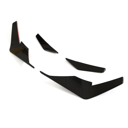 AUDI R8 PERFORMANCE DRY CARBON FIBER FRONT BUMPER CANARDS - VELAROX