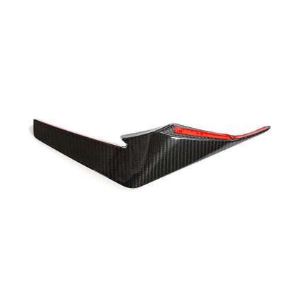 AUDI R8 PERFORMANCE DRY CARBON FIBER FRONT BUMPER CANARDS - VELAROX