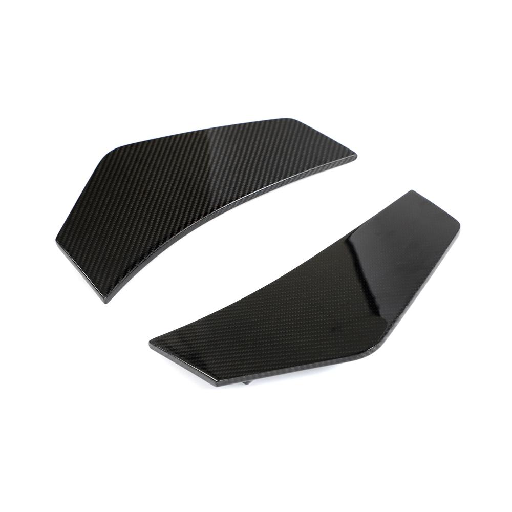 AUDI R8 PERFORMANCE DRY CARBON FIBER REAR BUMPER CANARDS - VELAROX