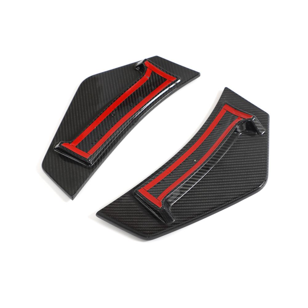 AUDI R8 PERFORMANCE DRY CARBON FIBER REAR BUMPER CANARDS - VELAROX