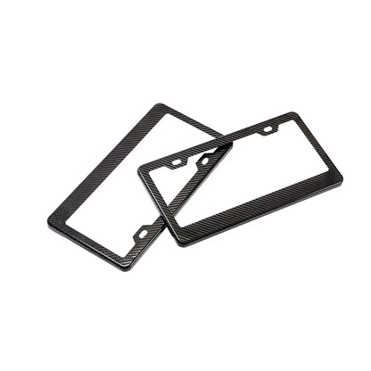 UNIVERSAL DRY CARBON FIBER LICENSE PLATE FRAME - VELAROX