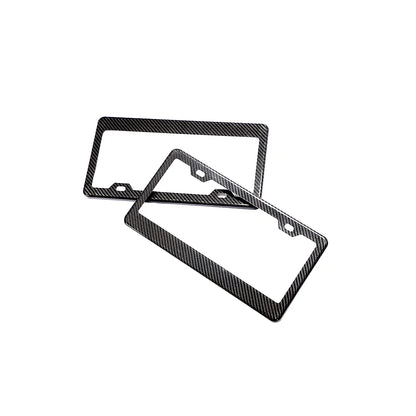 UNIVERSAL DRY CARBON FIBER LICENSE PLATE FRAME - VELAROX