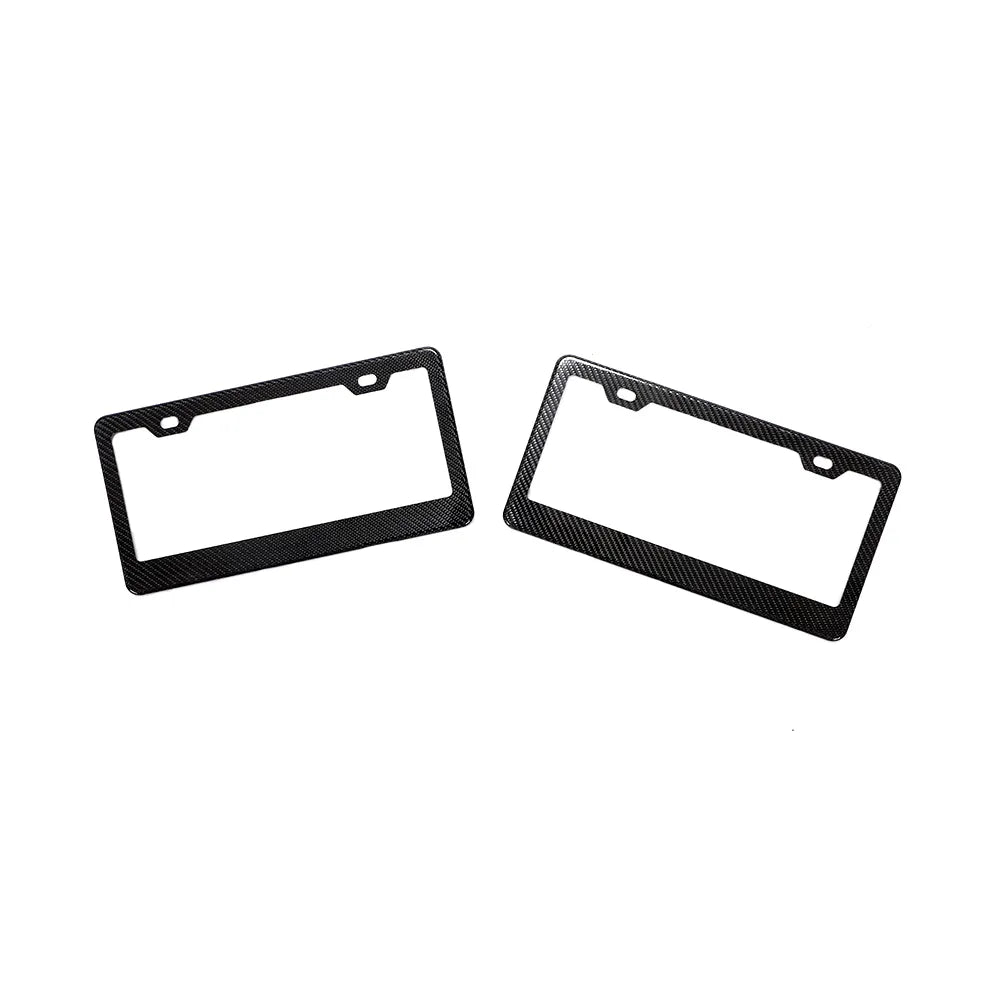 UNIVERSAL DRY CARBON FIBER LICENSE PLATE FRAME - VELAROX