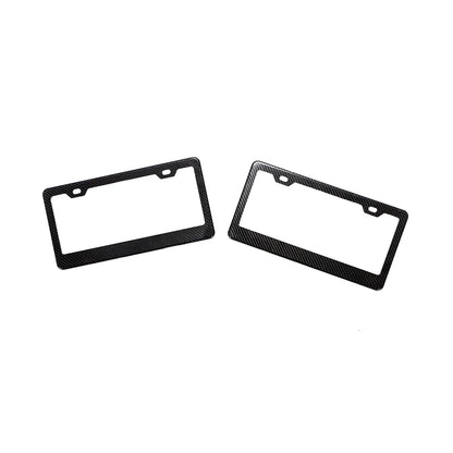 UNIVERSAL DRY CARBON FIBER LICENSE PLATE FRAME - VELAROX