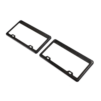 UNIVERSAL DRY CARBON FIBER LICENSE PLATE FRAME - VELAROX