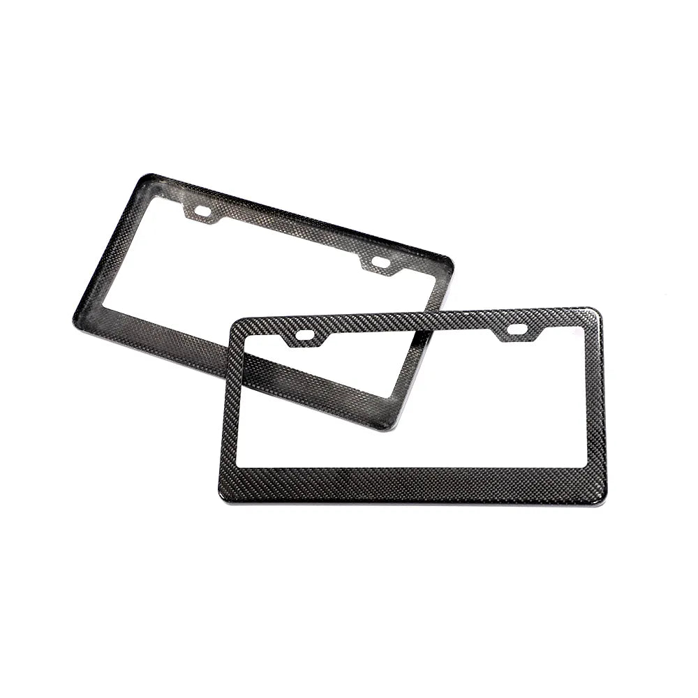 UNIVERSAL DRY CARBON FIBER LICENSE PLATE FRAME - VELAROX