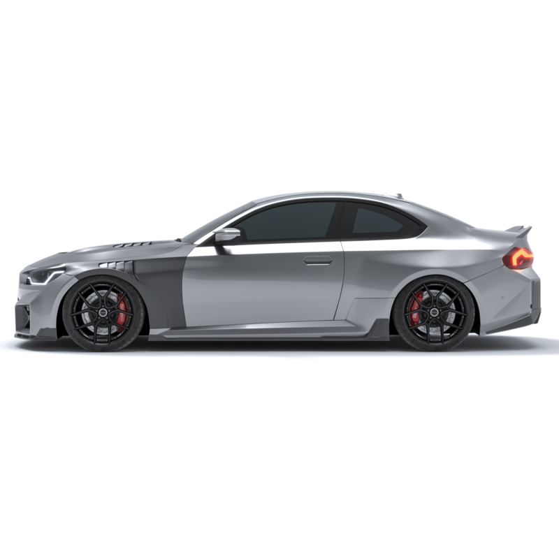 Full BMW M2 (G87) dry carbon fiber body kit installed