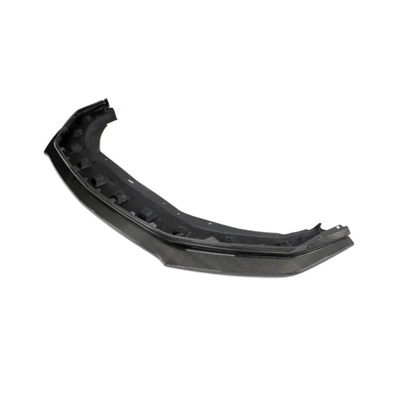 Aggressive carbon fiber front lip on Ford Mustang Dark Horse