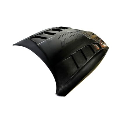 Lightweight dry carbon fiber hood on Nissan 400Z (RZ34)