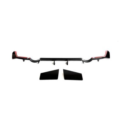 Aggressive dry carbon fiber rear diffuser on Nissan 400Z (RZ34)