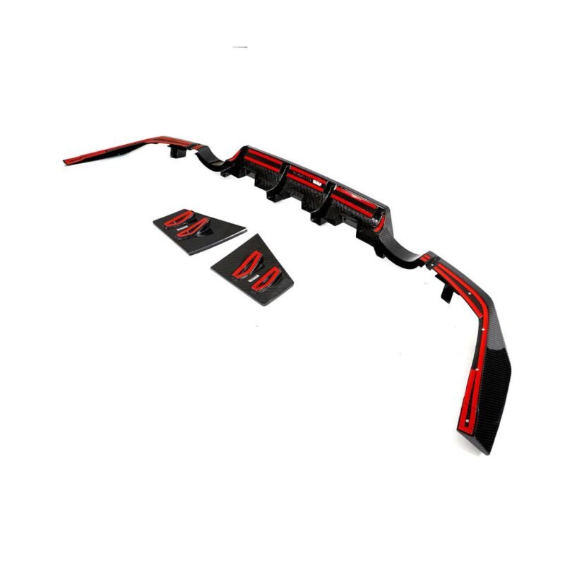 Installed Nissan 400Z (RZ34) dry carbon fiber rear diffuser