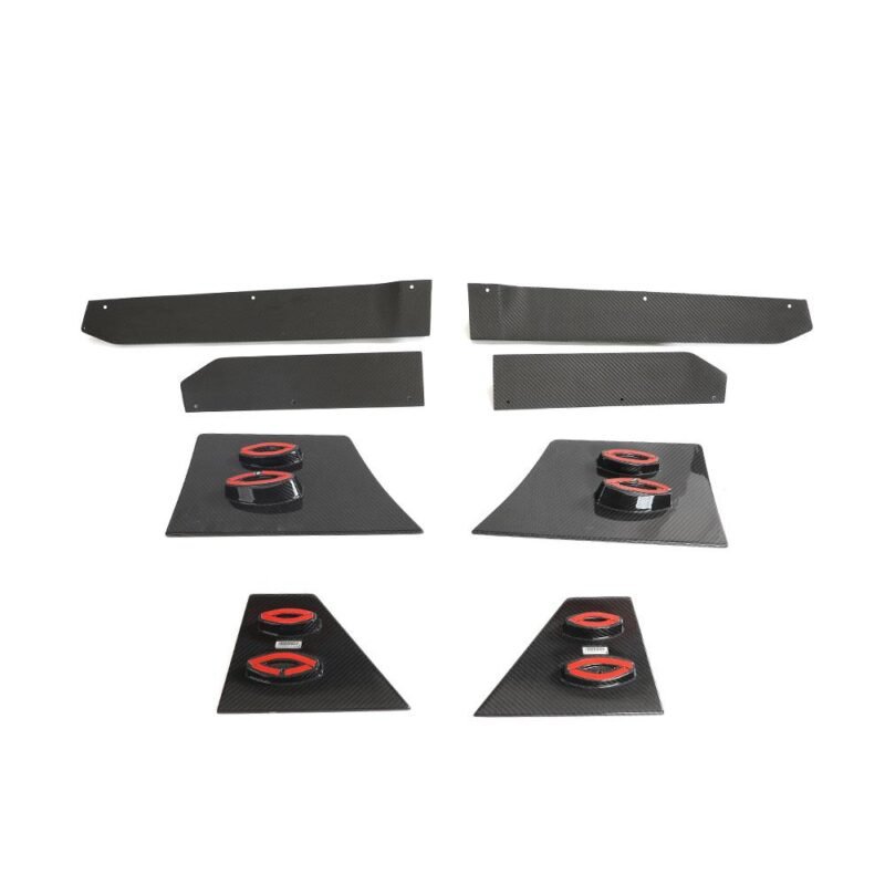 Installed Nissan 400Z (RZ34) dry carbon fiber side skirts