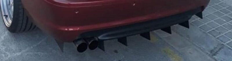BMW 3 Series (E46) Aluminum Rear Bumper Diffuser - Image 6