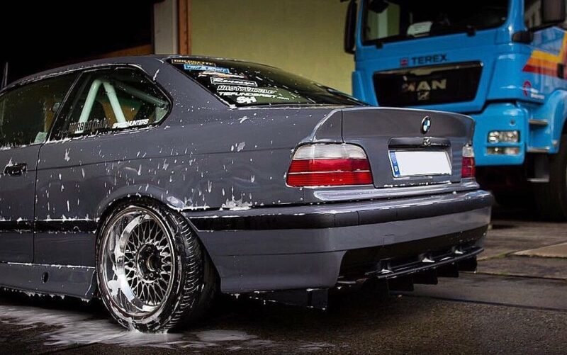 BMW 3 Series (E36) Aluminum Rear Bumper Diffuser - Image 6