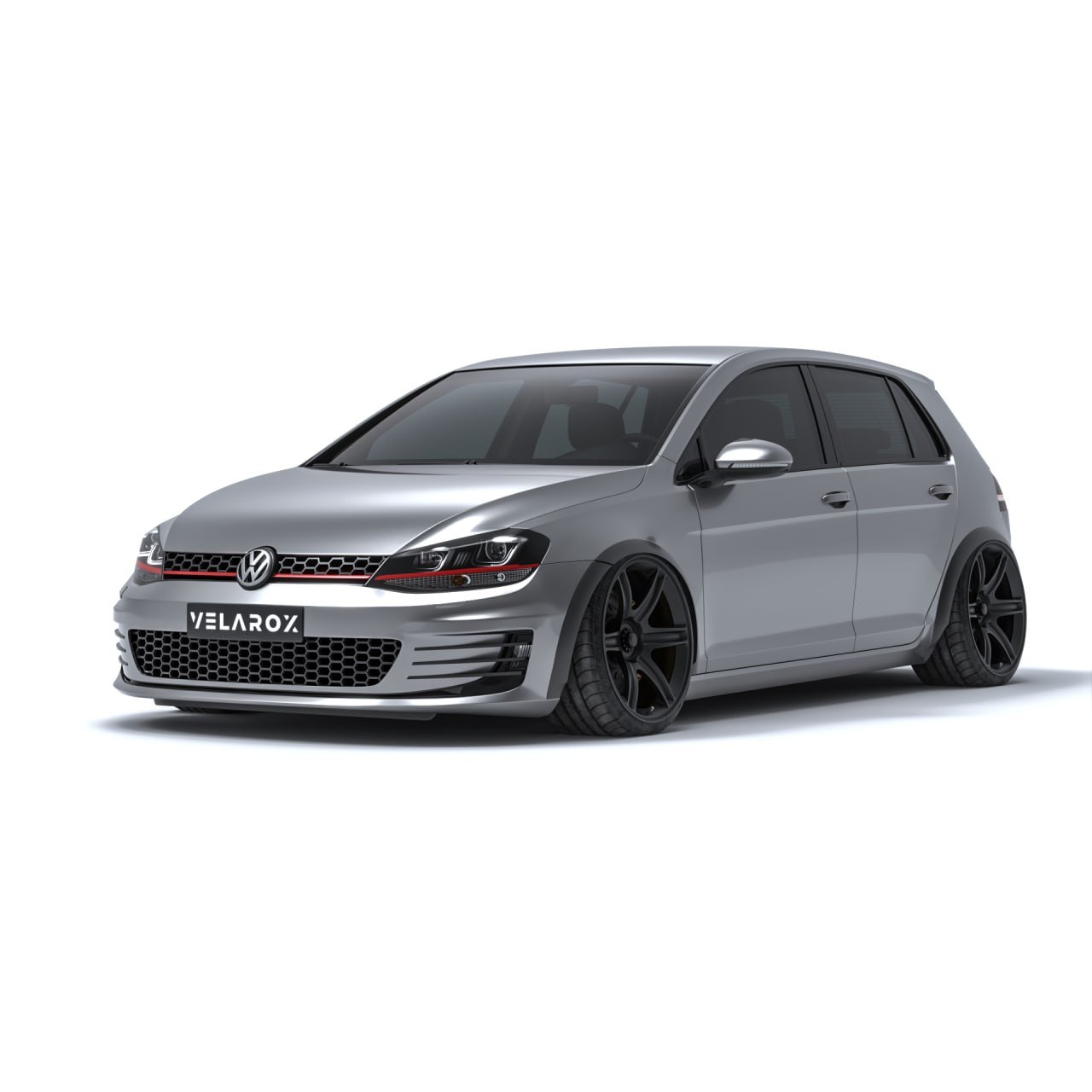 VW Golf MK7 wide body fender flares for enhanced wheel arch coverage