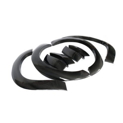 Carbon fiber fender flares for Dodge Challenger widebody build